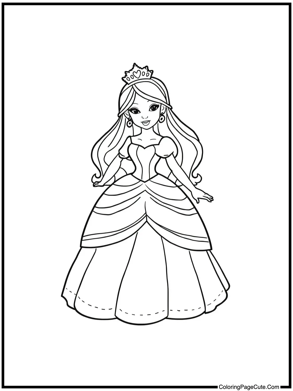 featuring a graceful princess