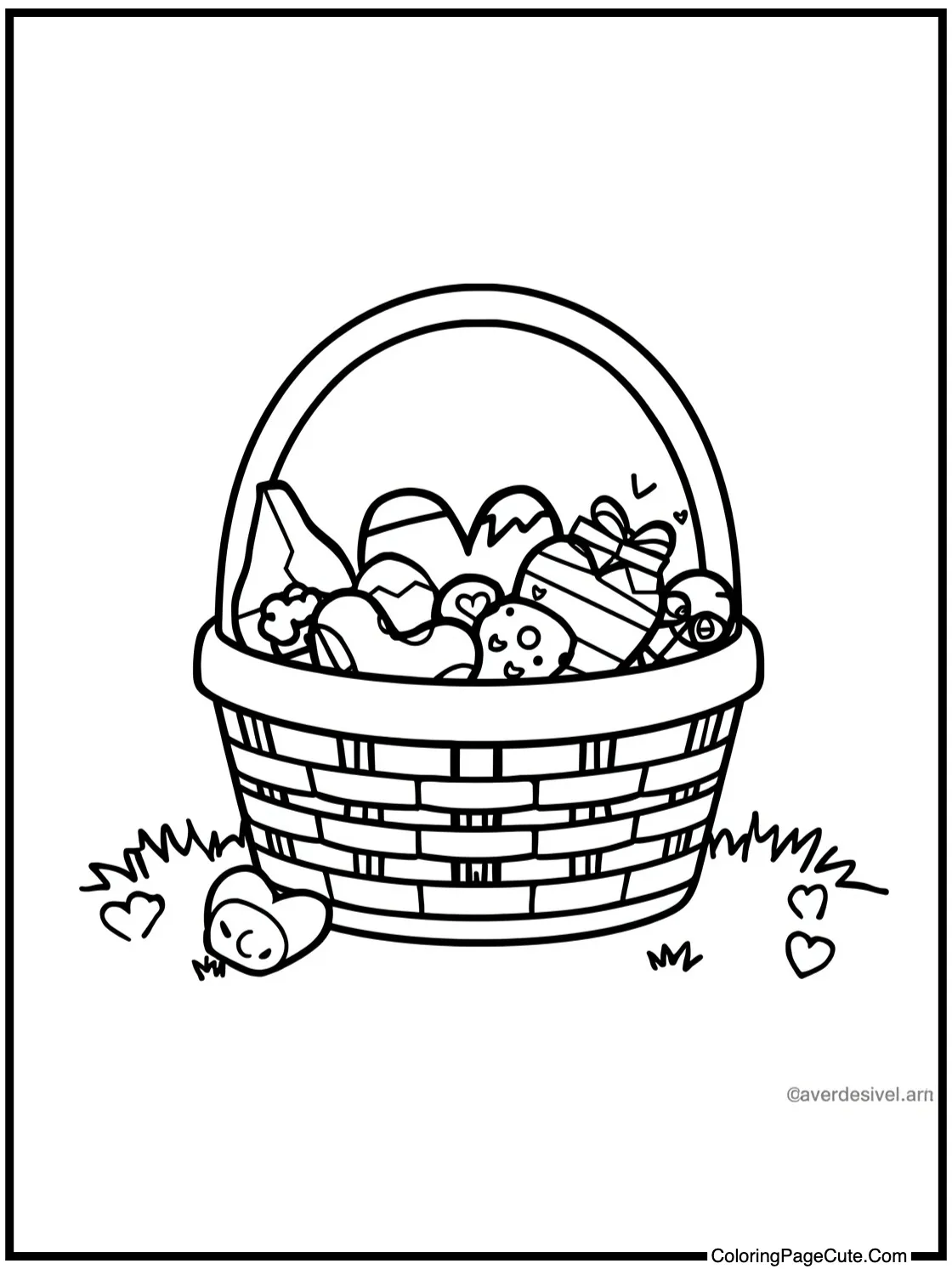 showing a picnic basket