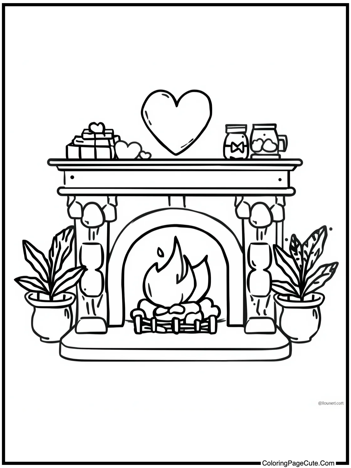 with a cozy fireplace