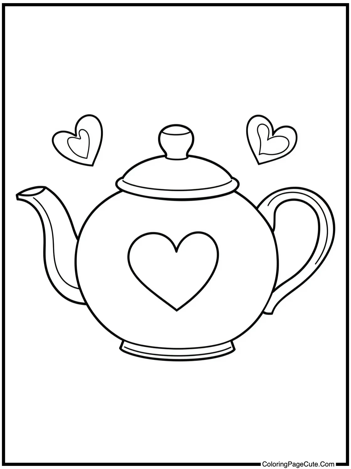 with a cute teapot