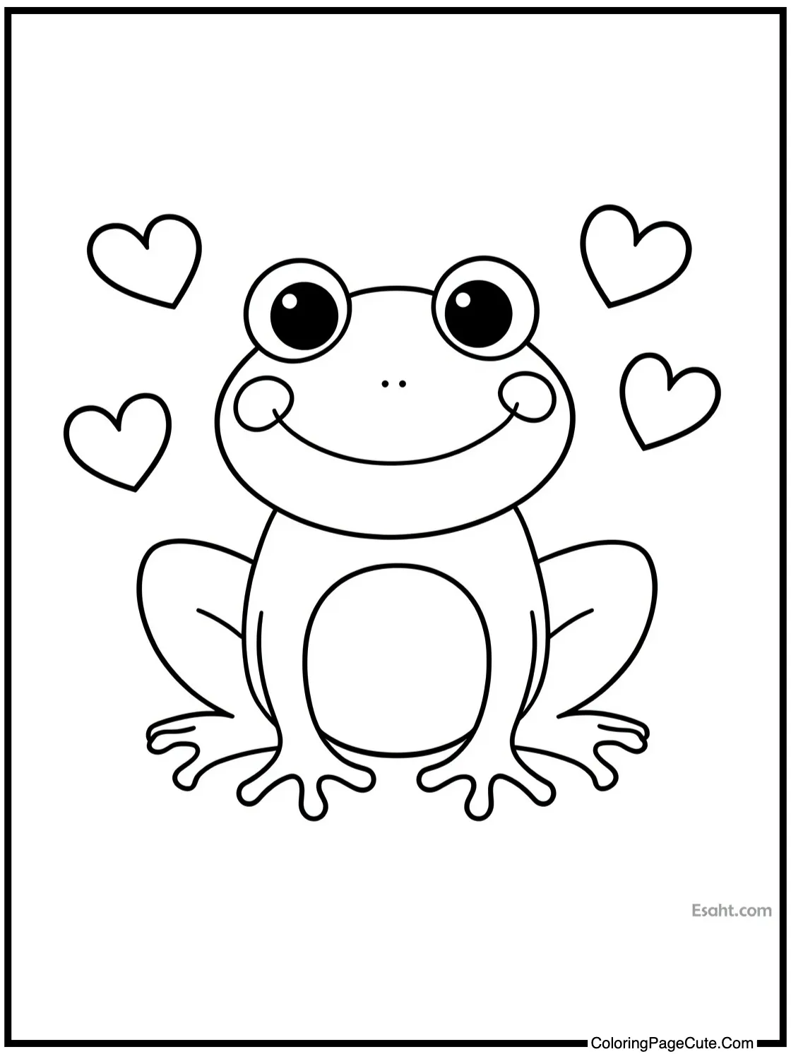 showing a cute frog