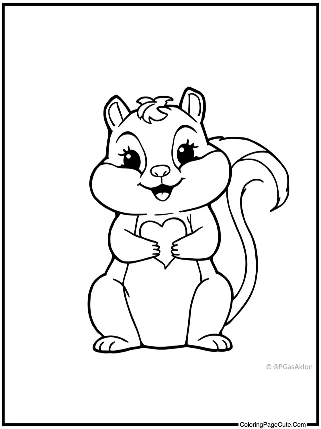 with a cheerful chipmunk