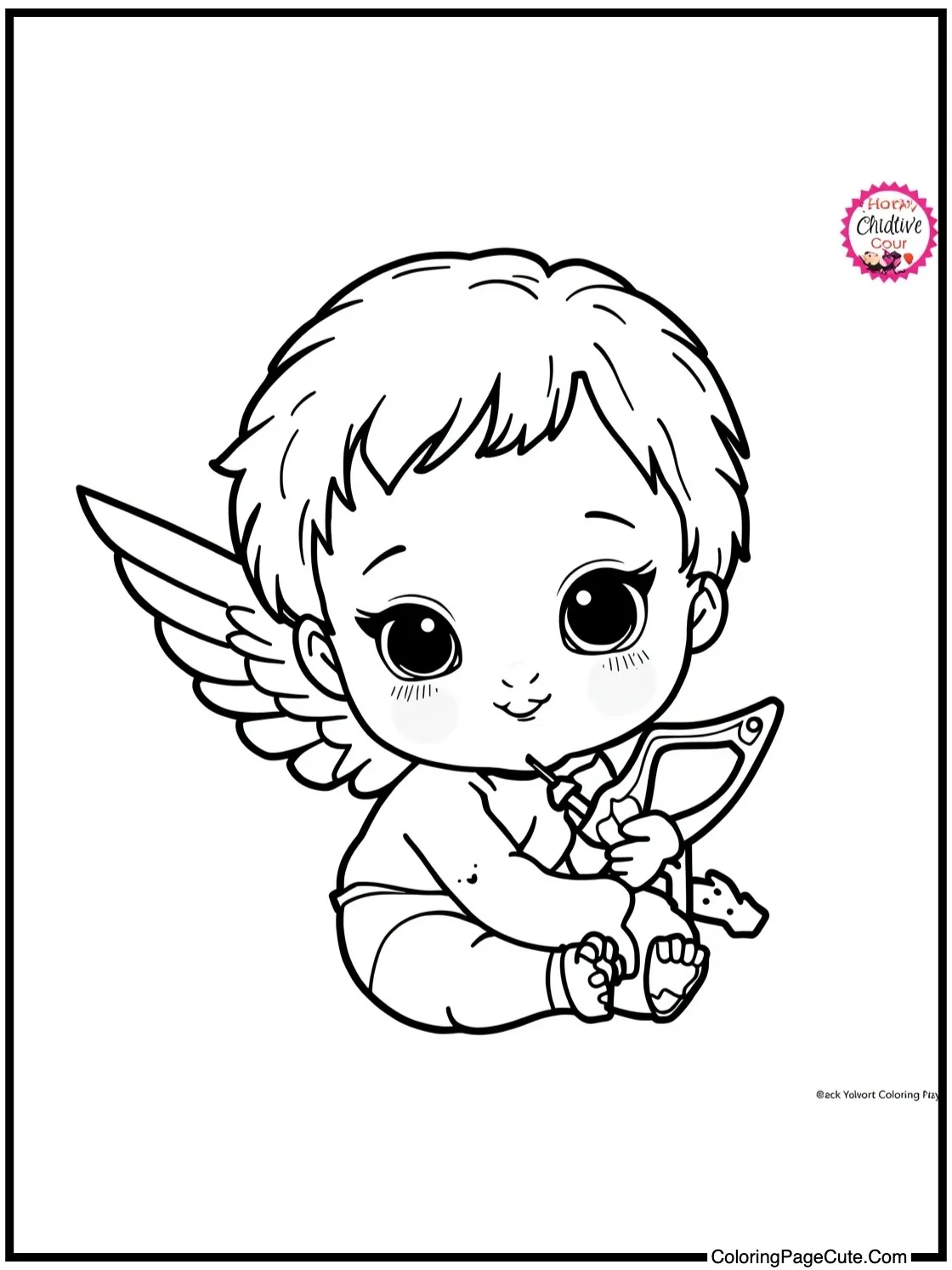 of an adorable cupid