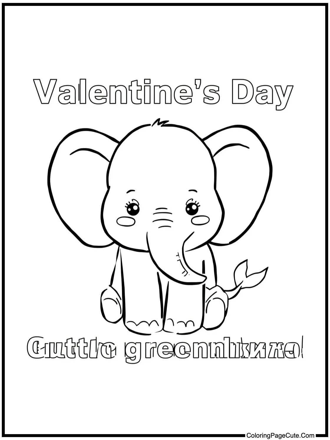 with a gentle elephant