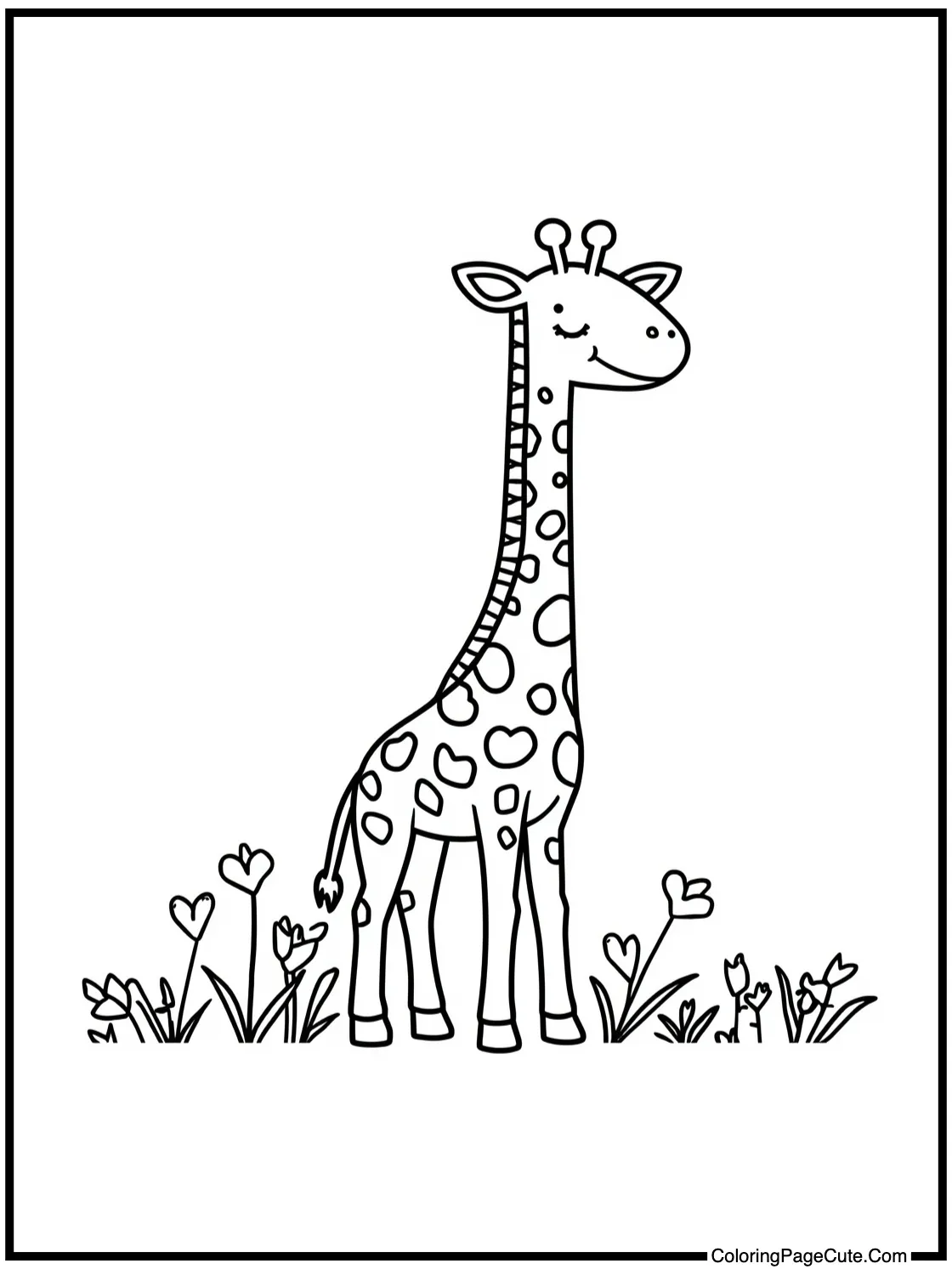 showing a tall giraffe