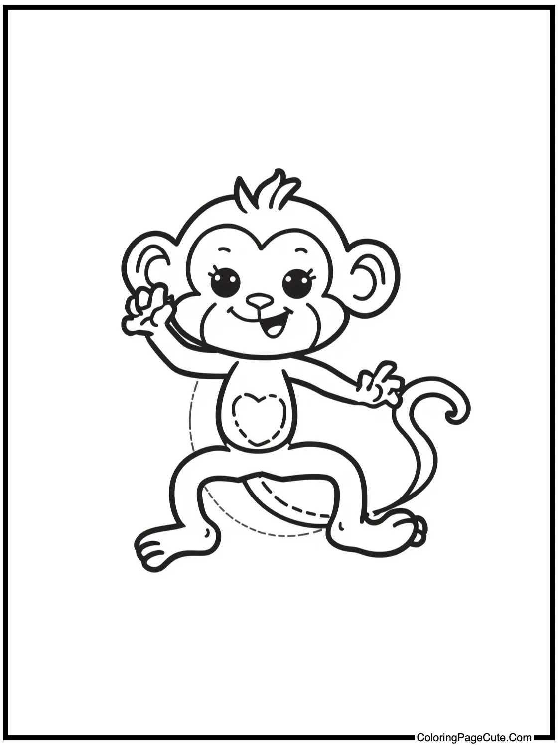 with a playful monkey