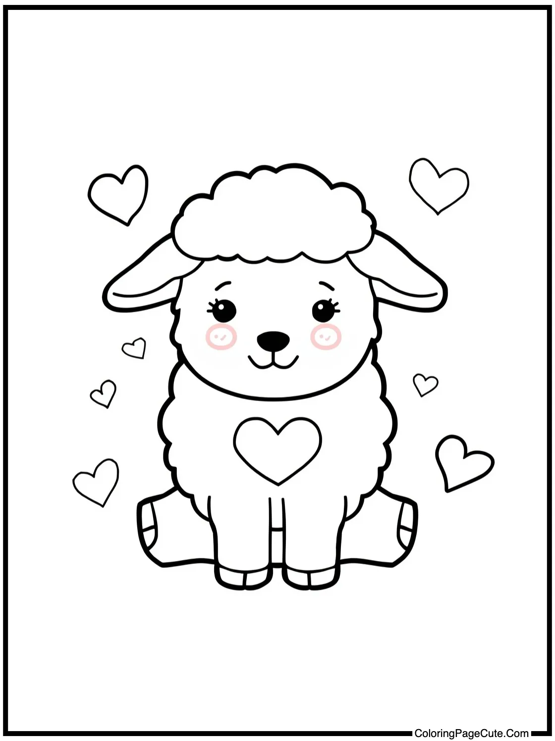 showing a sweet lamb