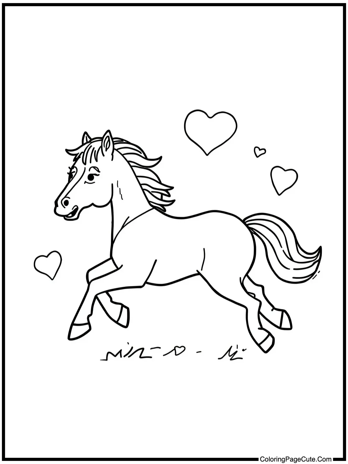 showing a fast horse