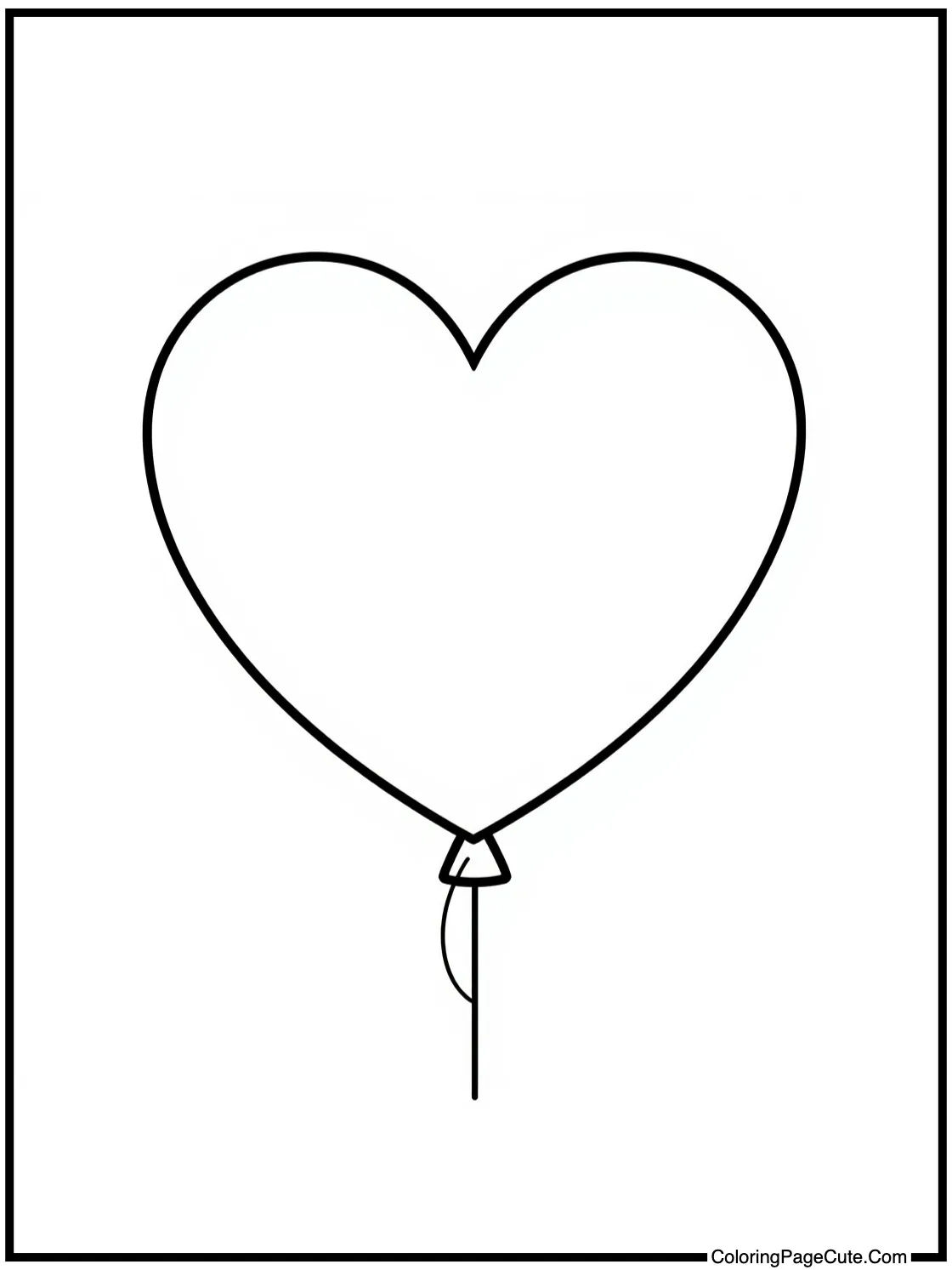 of a heart balloon