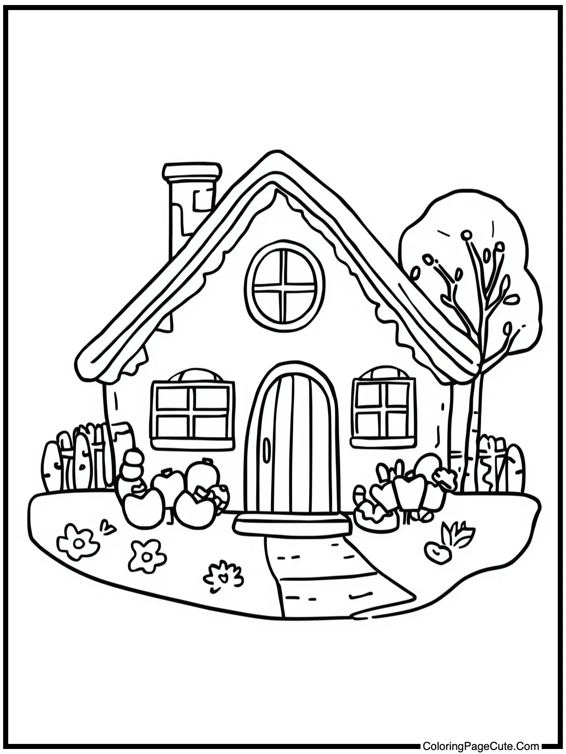 showing a cozy cottage