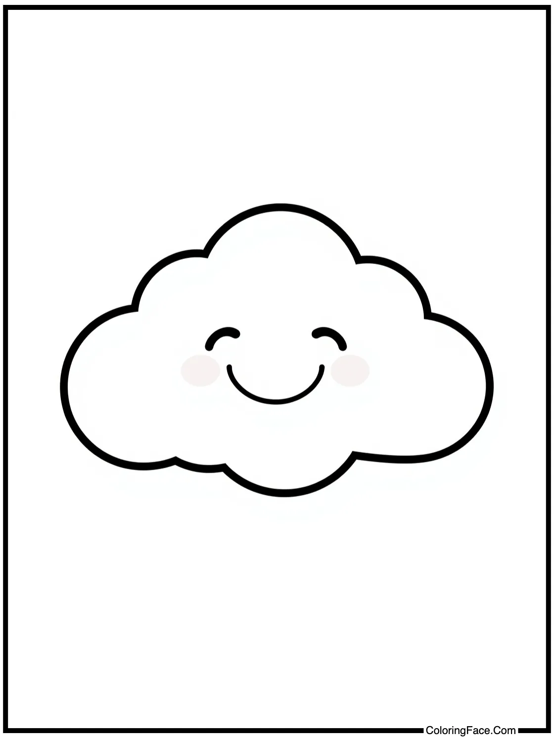 a happy cloud