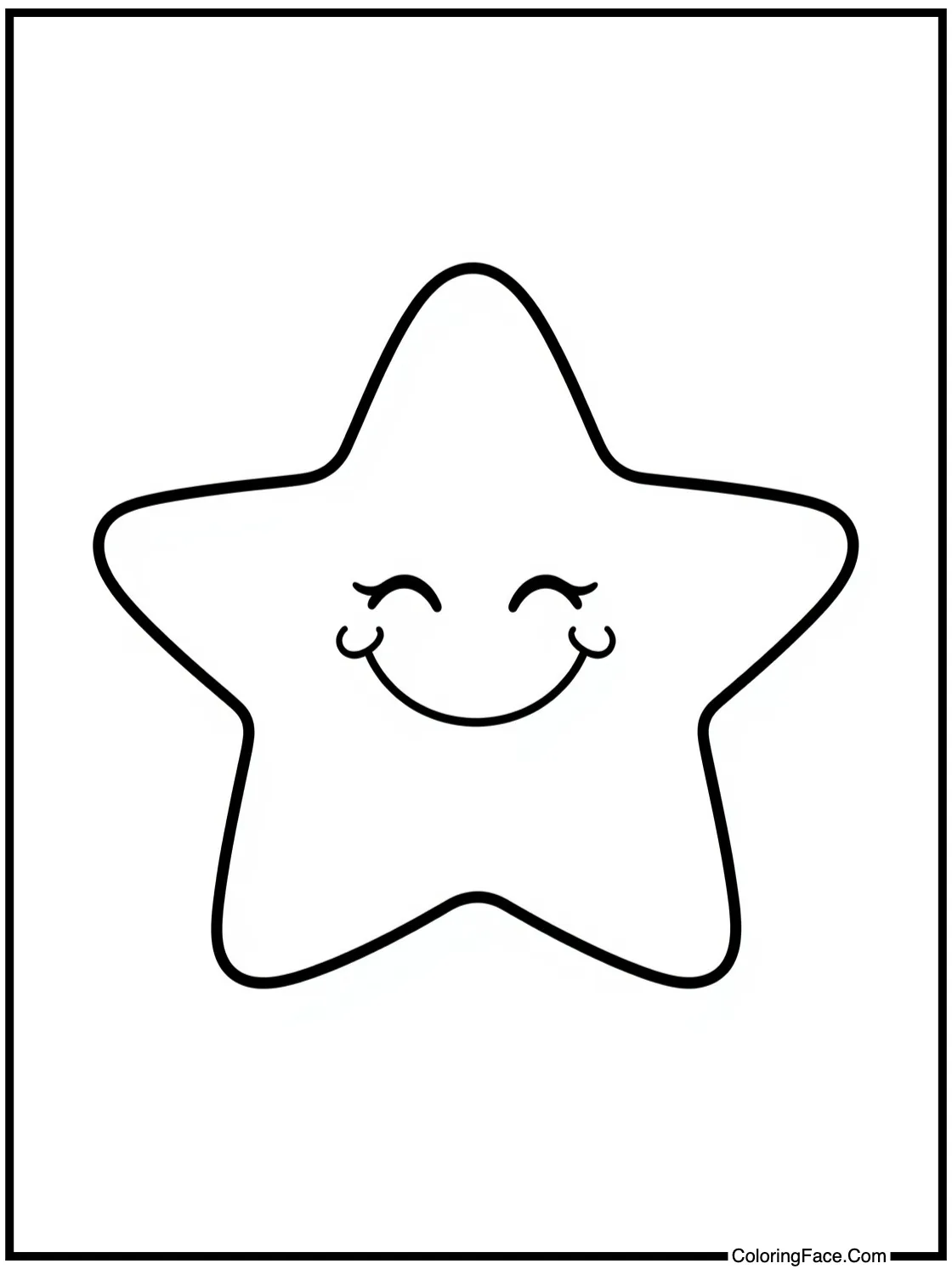 a smiling star
