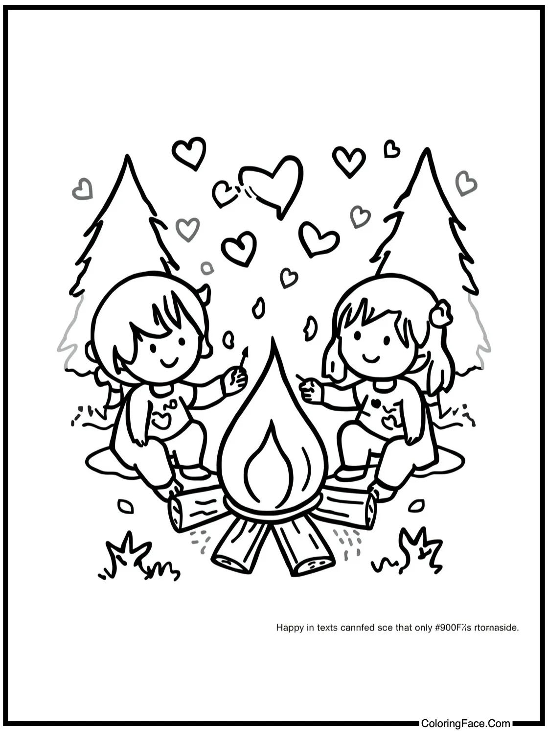 a warm campfire