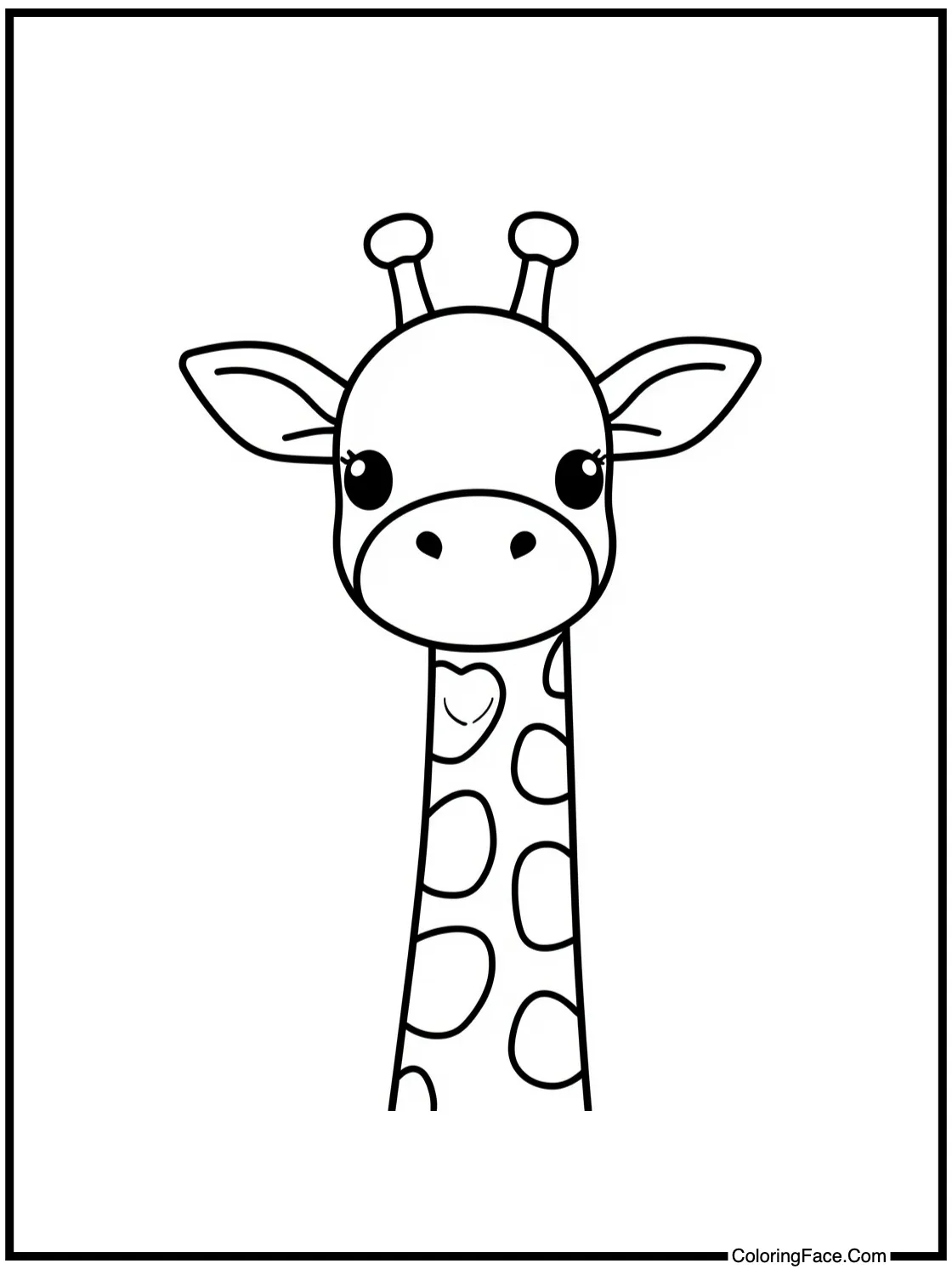 a friendly giraffe