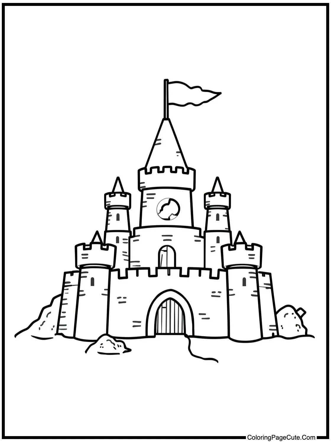 building sandcastle.