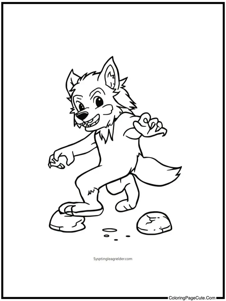 Werewolf Coloring Pages
