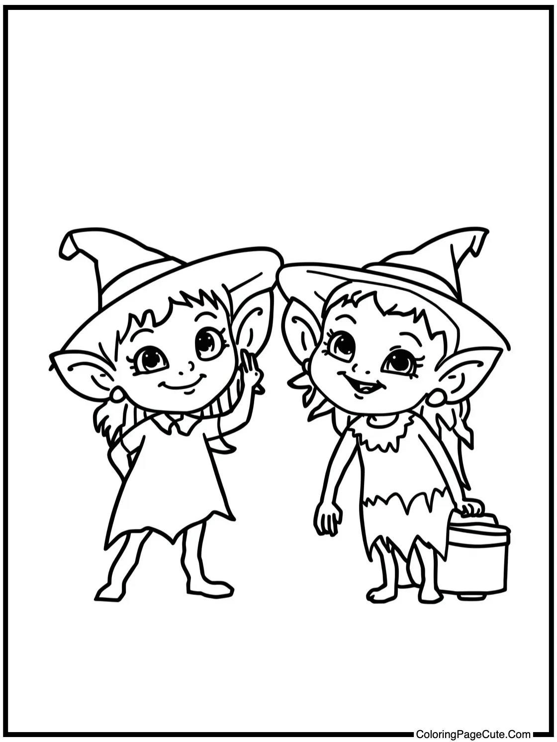 showing playful imps