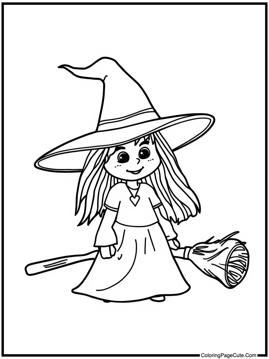 of a whimsical witch