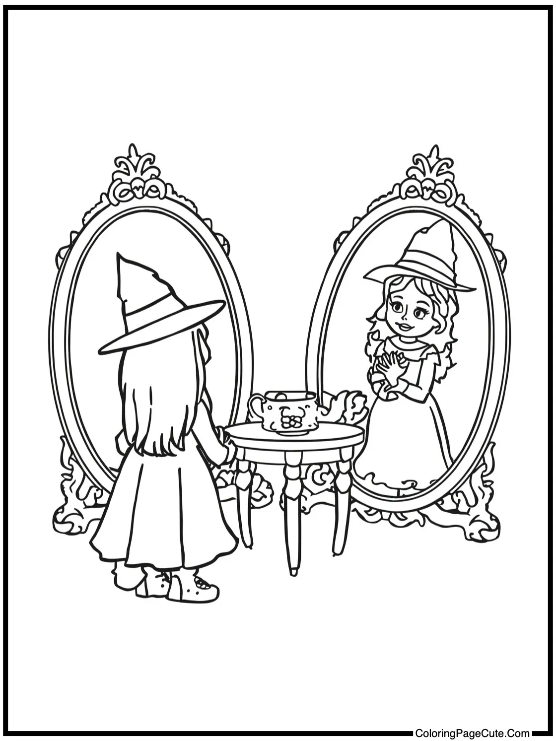 showing enchanted mirrors