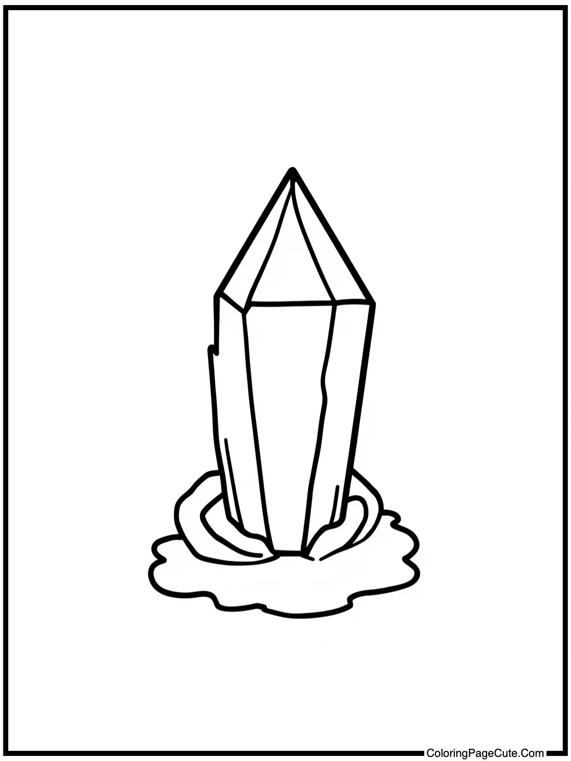 with a glowing crystal