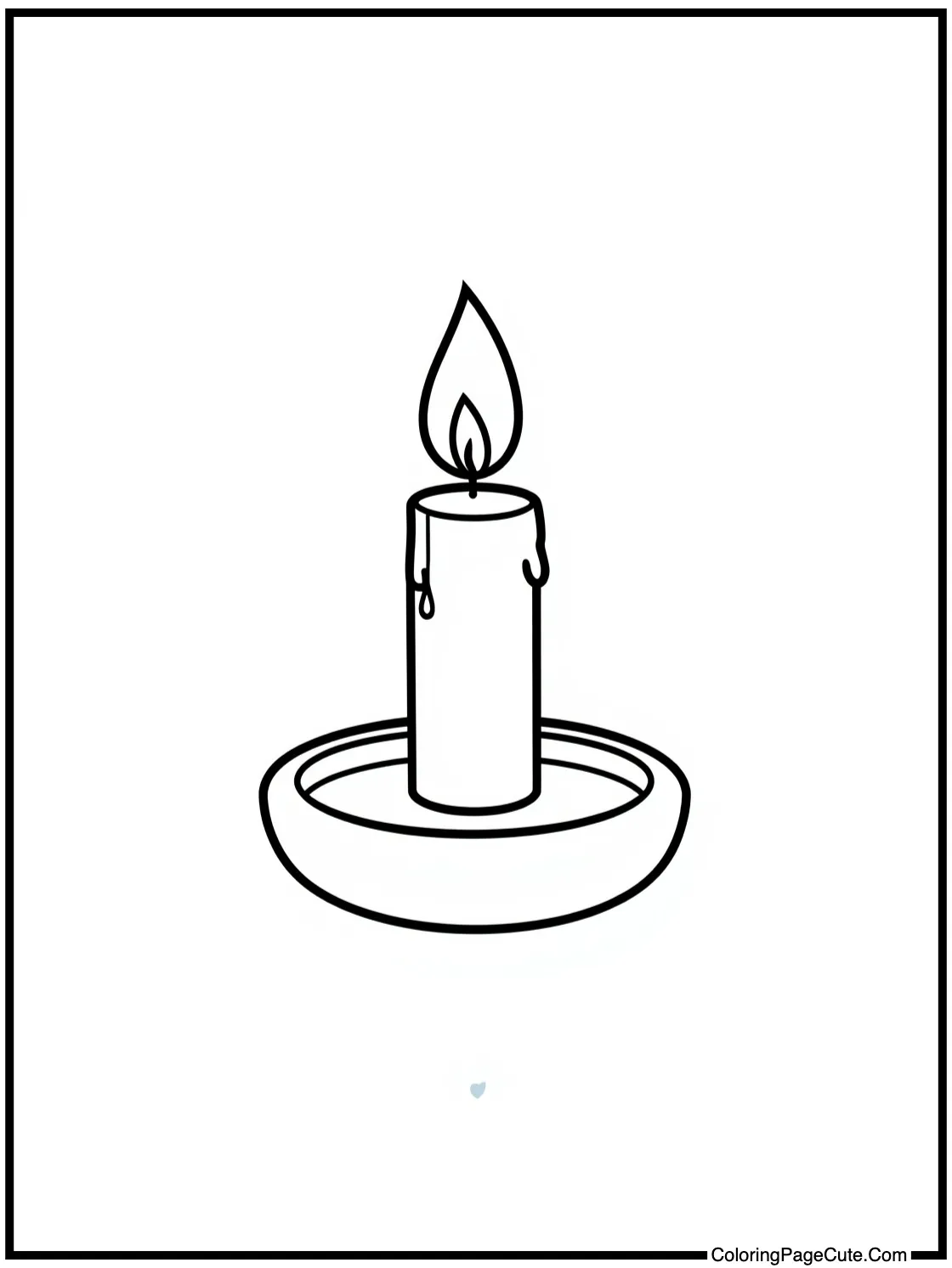with a floating candle