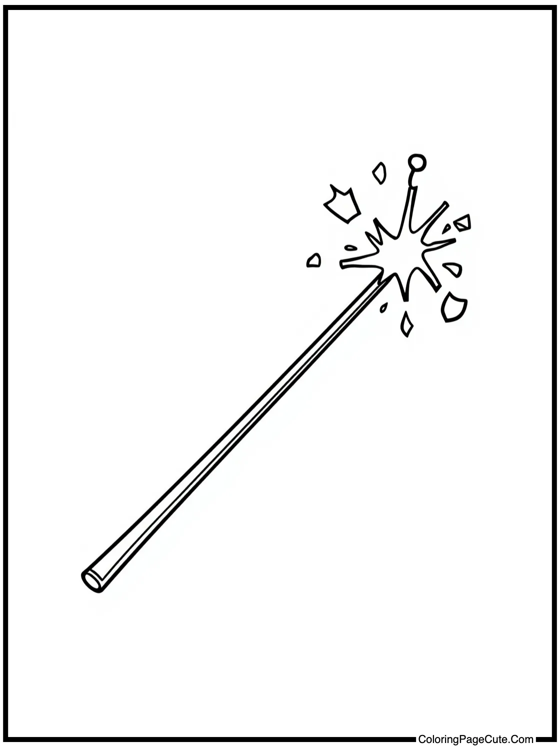 with a sparkling wand