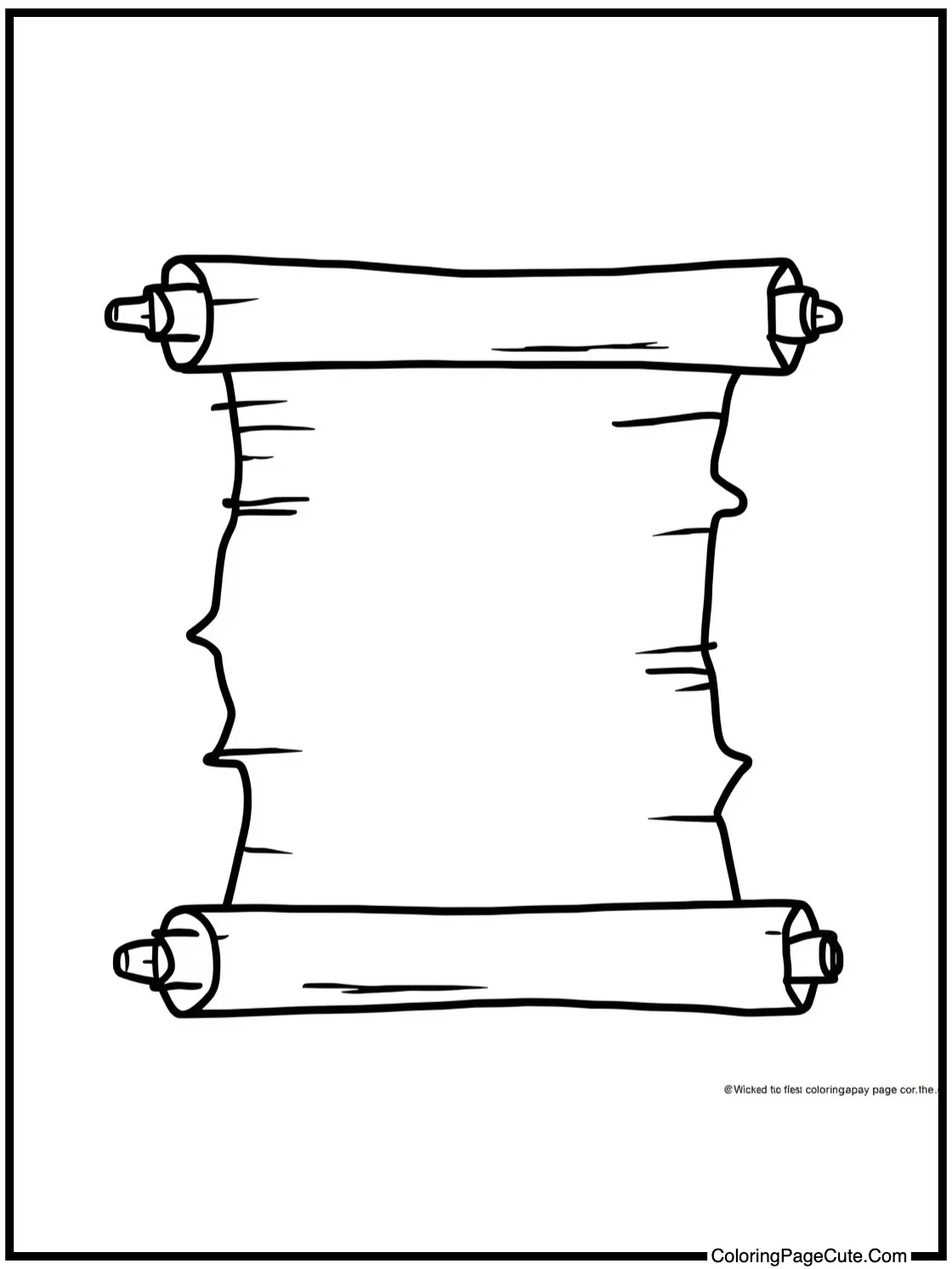 showing an ancient scroll