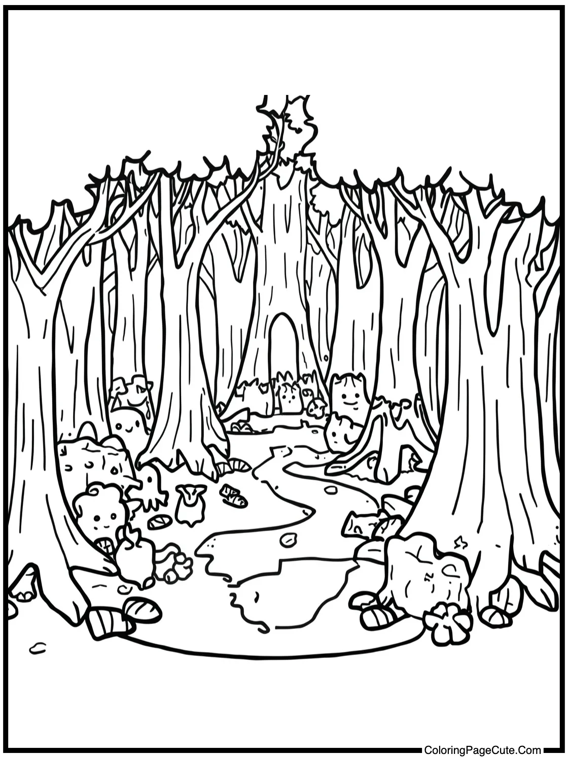 showing a hidden grove