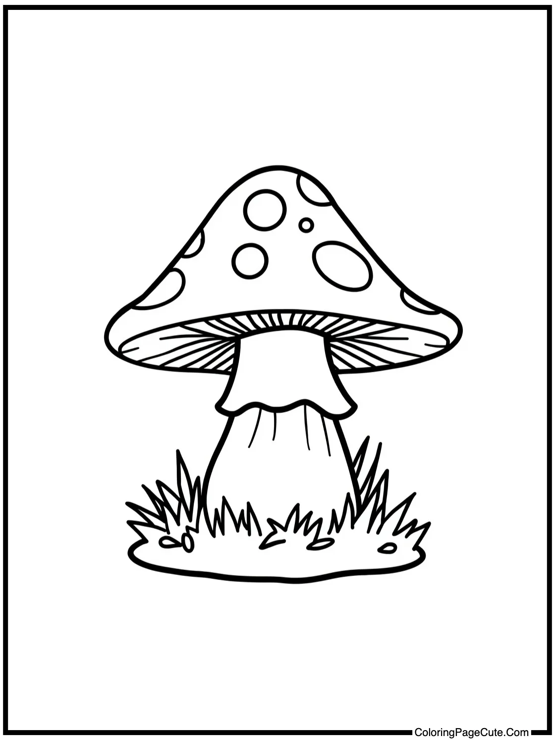 with a glowing mushroom