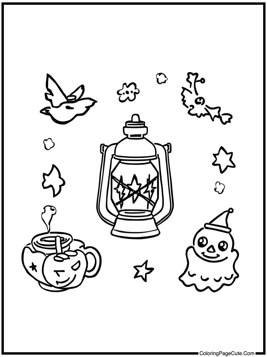 with a magical lantern