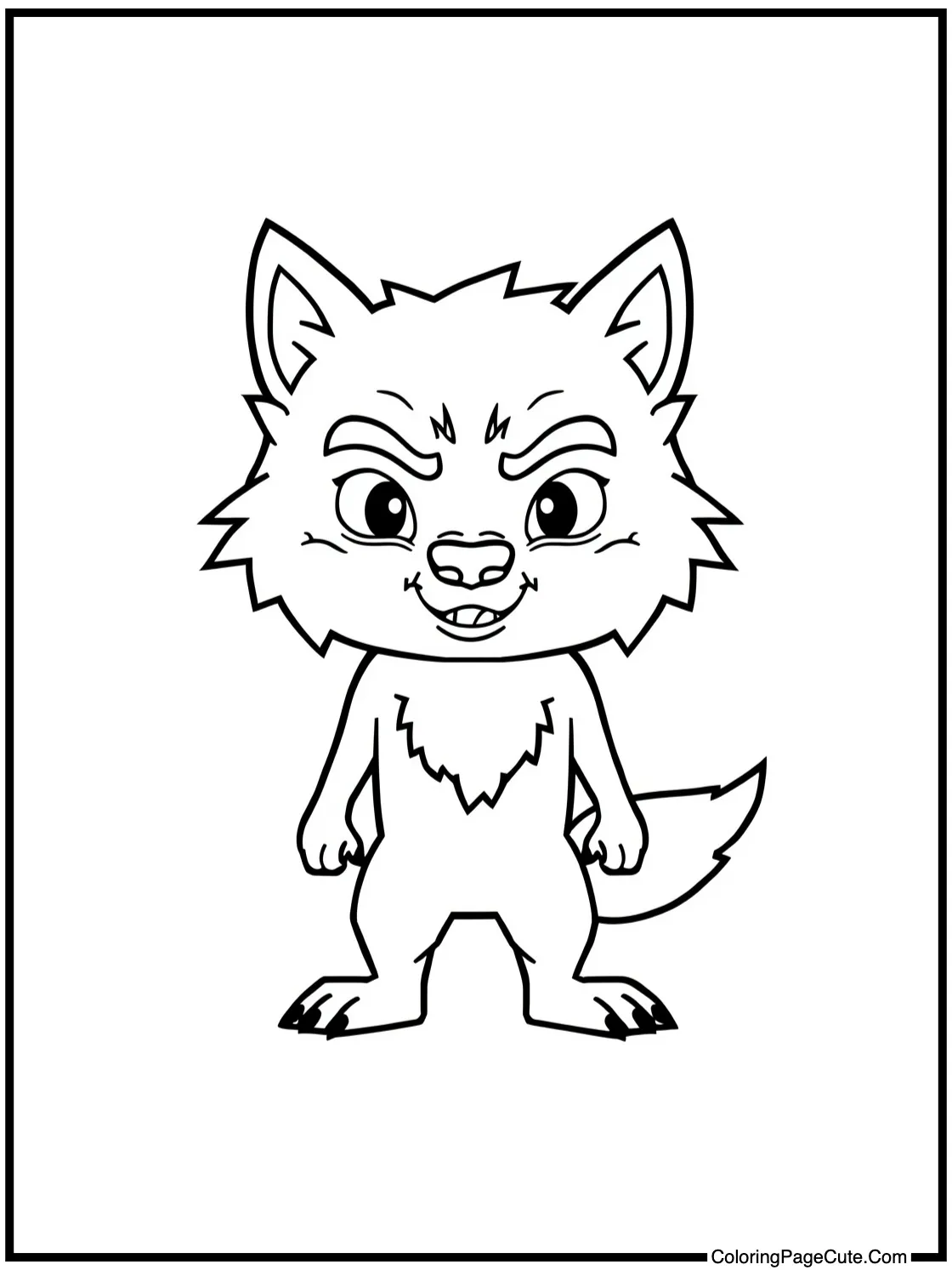 with a friendly werewolf