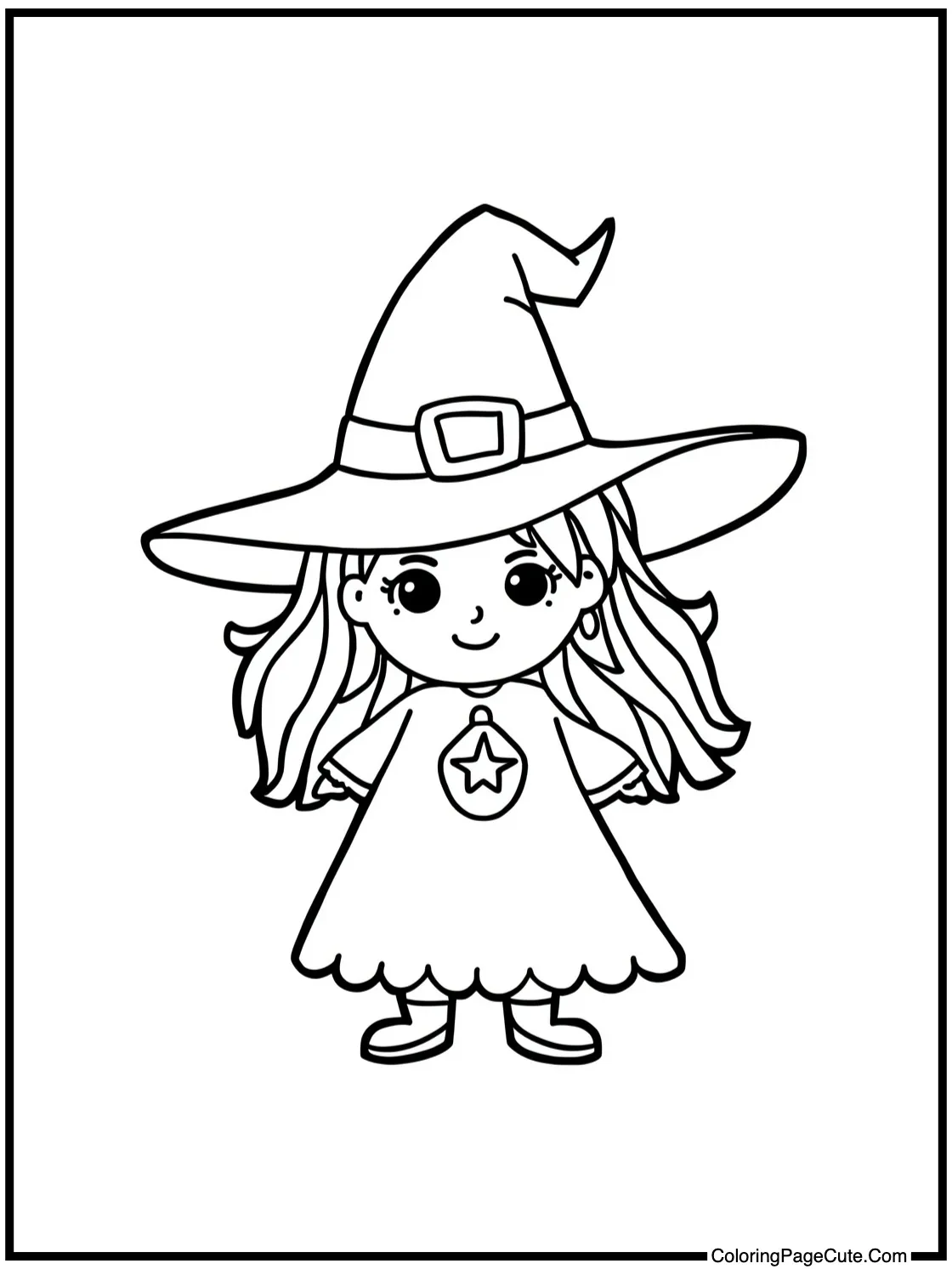 with a glowing amulet