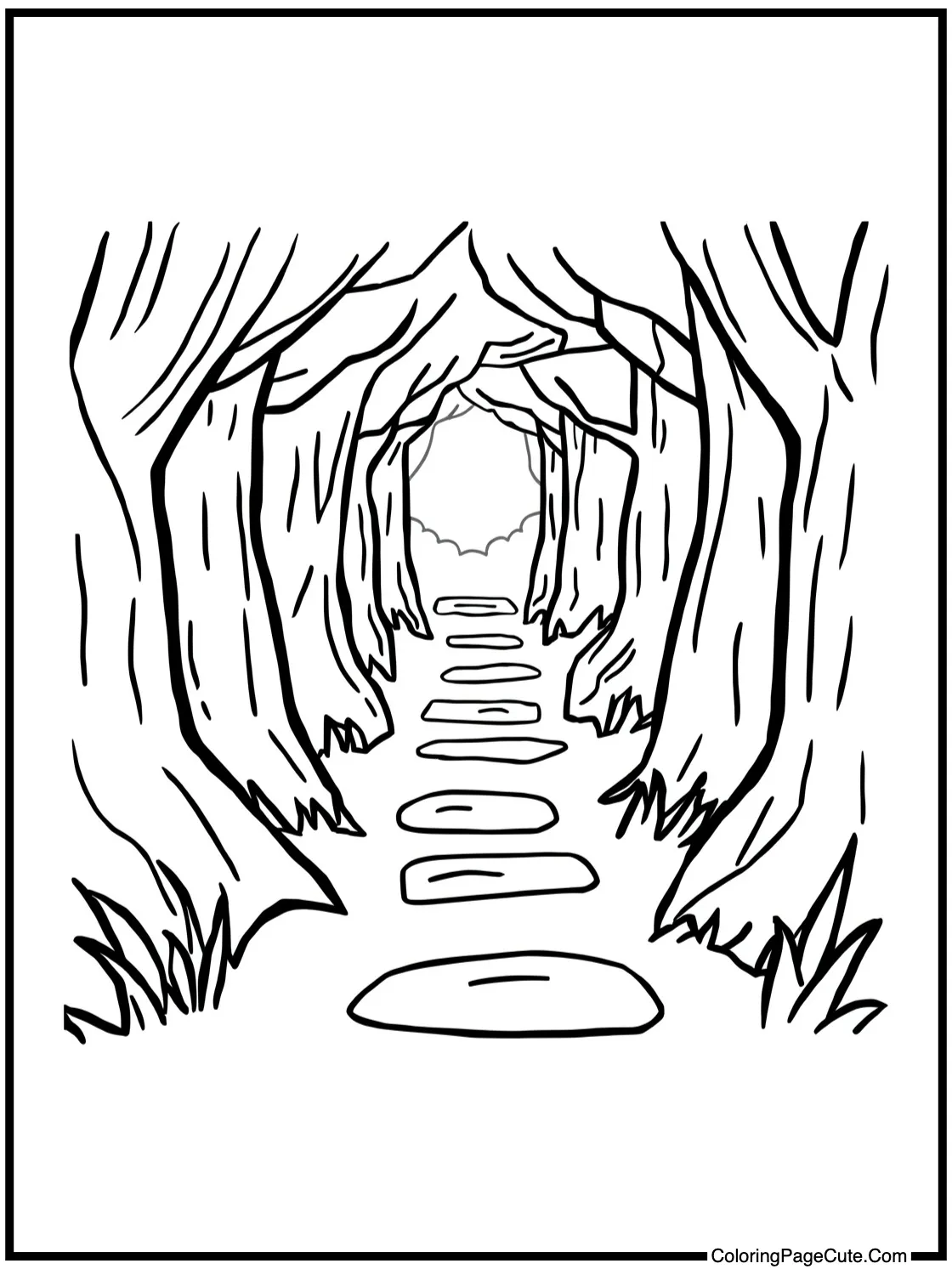 showing a hidden pathway