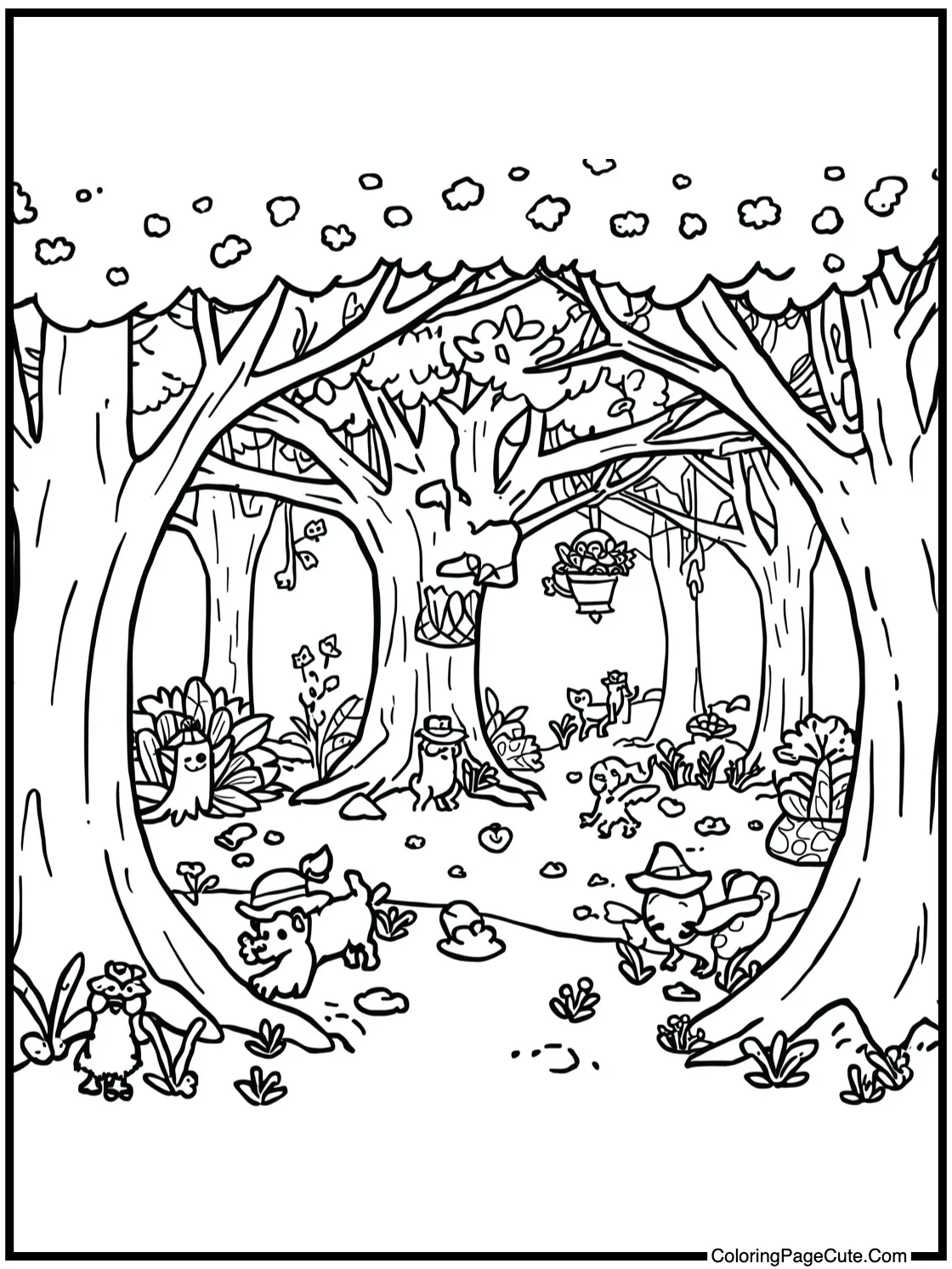 featuring an enchanted grove