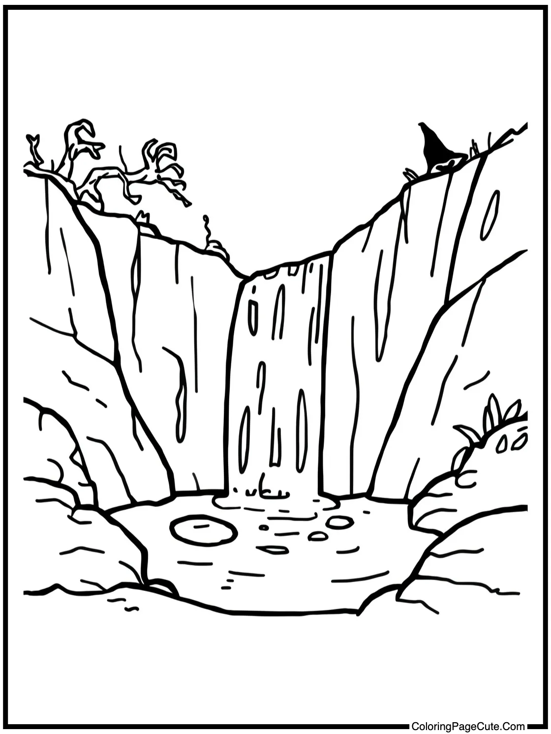 showing a hidden waterfall