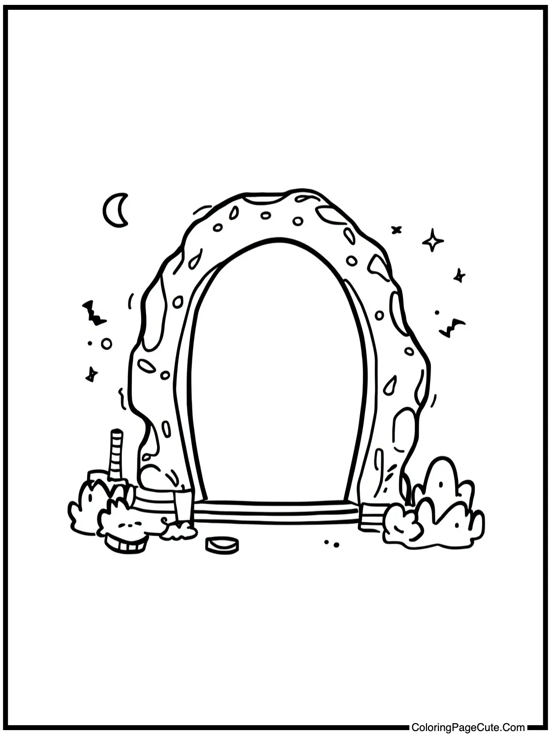 with a glowing portal