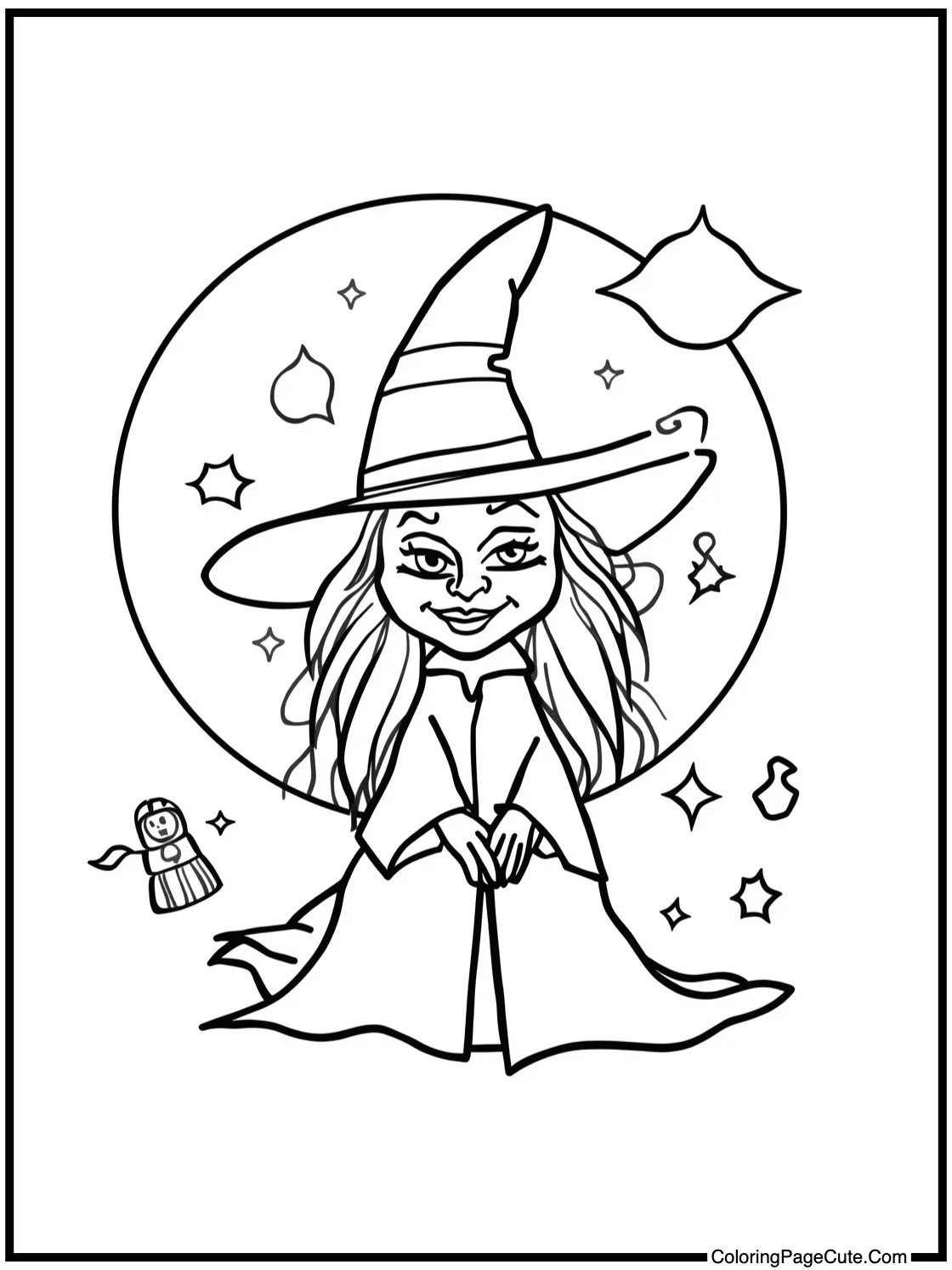 with a sparkling moon