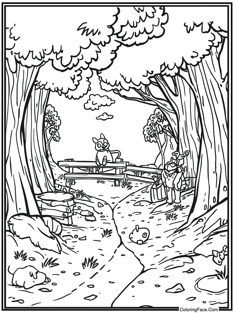 Hundred Acre Wood map