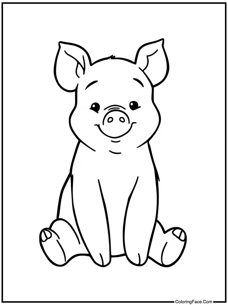 Piglet looking very small