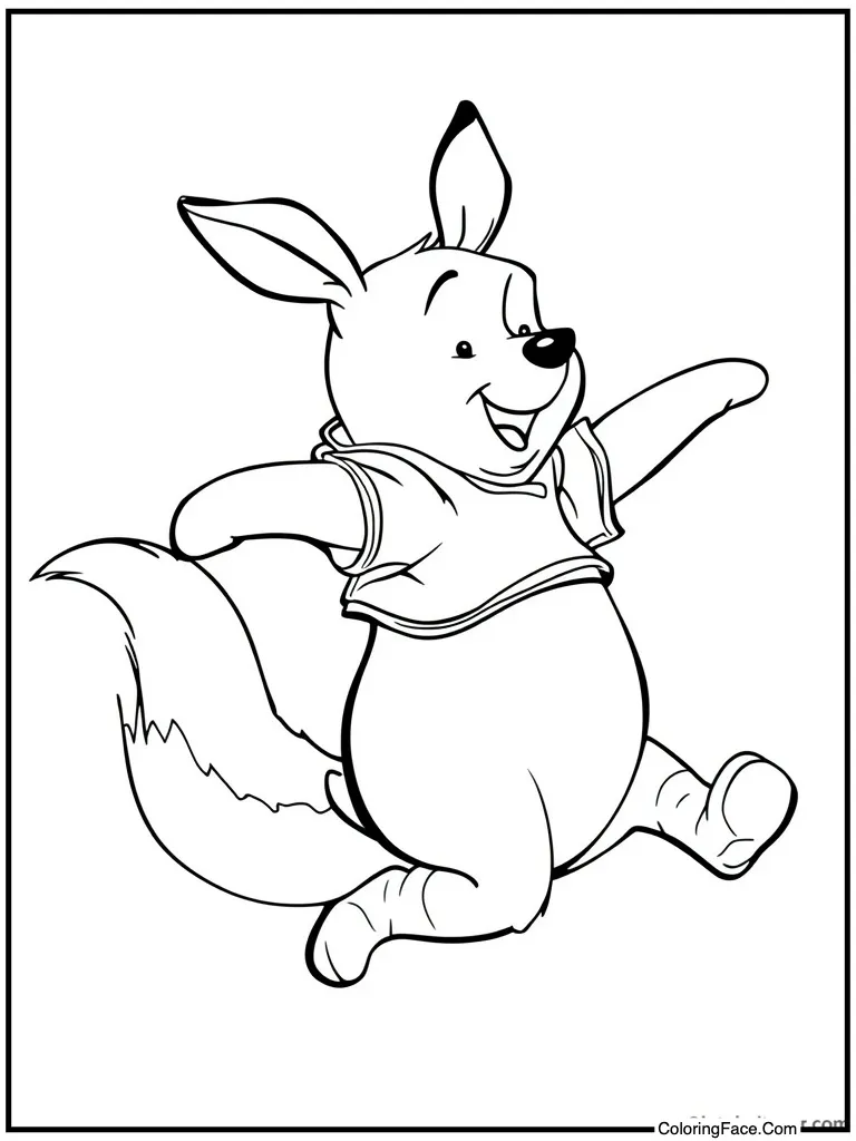 Roo jumping in pouch