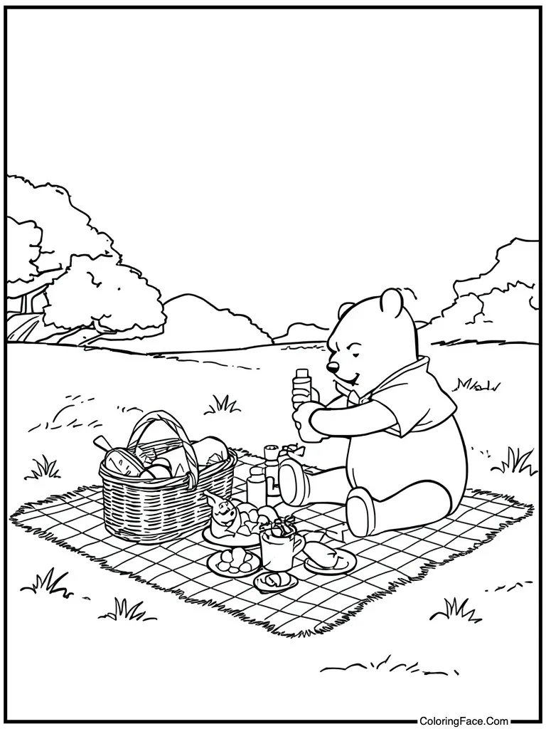 Picnic on grass blanket