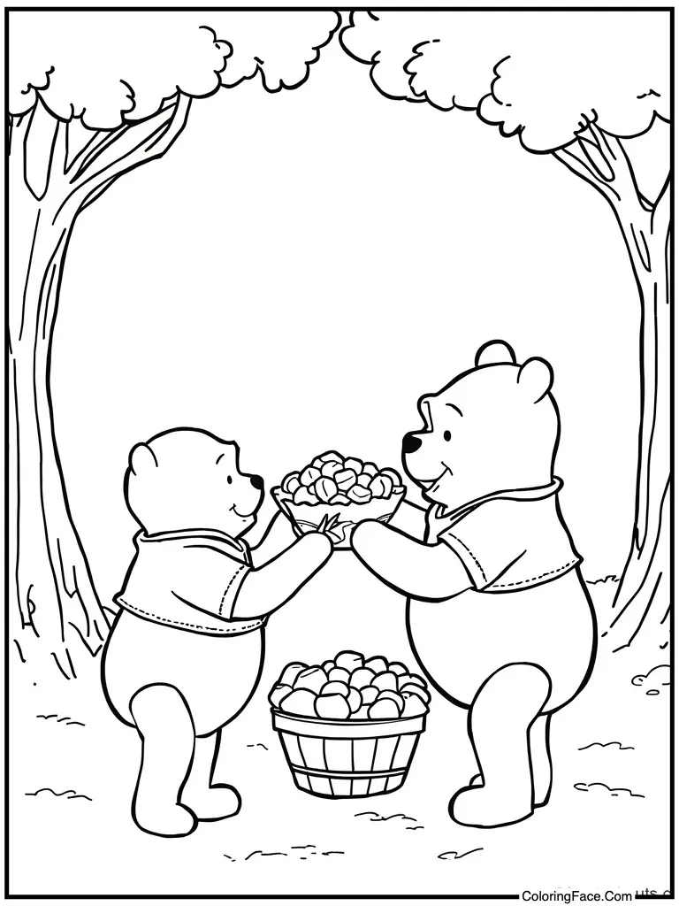 Sharing treats with friends