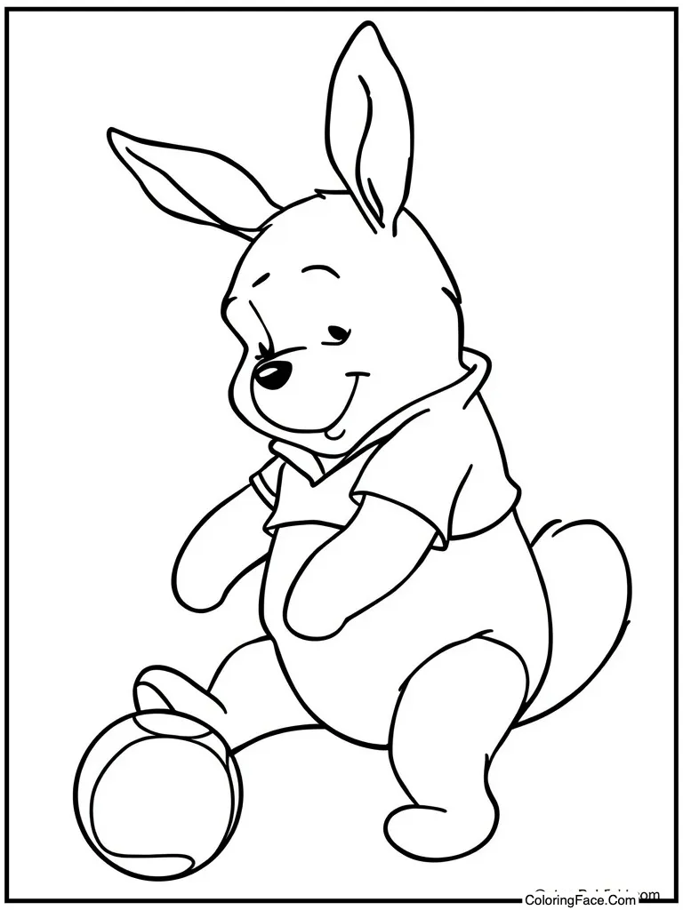 Roo playing with ball