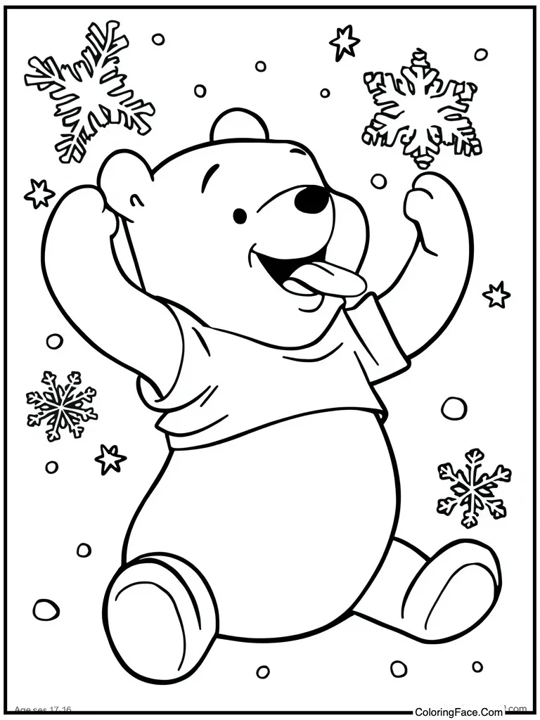 Catching snowflakes on tongue