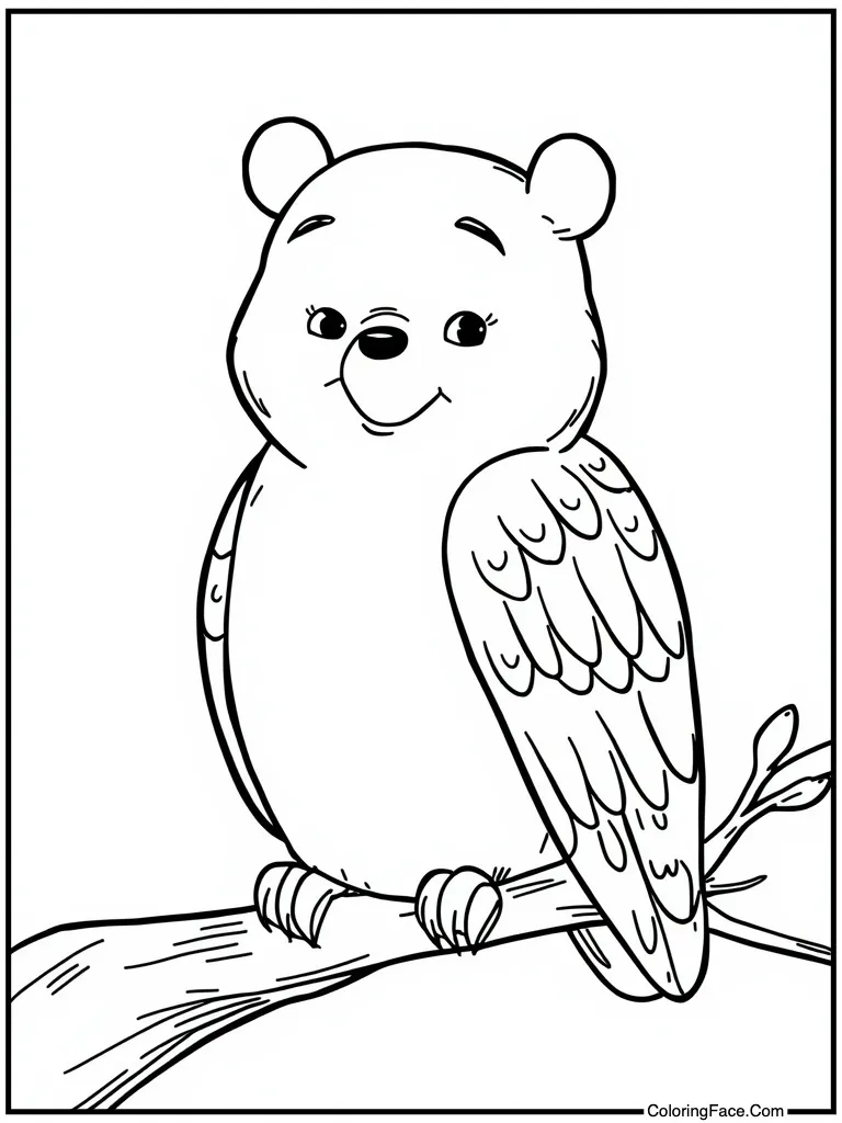 Owl reading old book