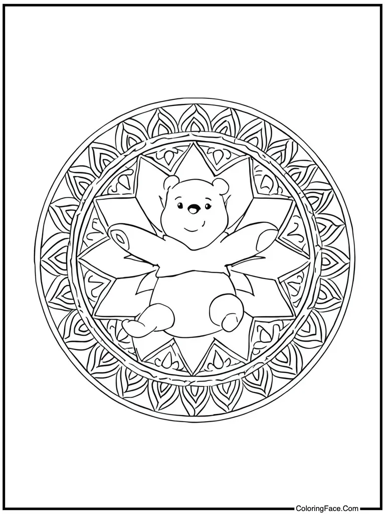 Mandala style circular art