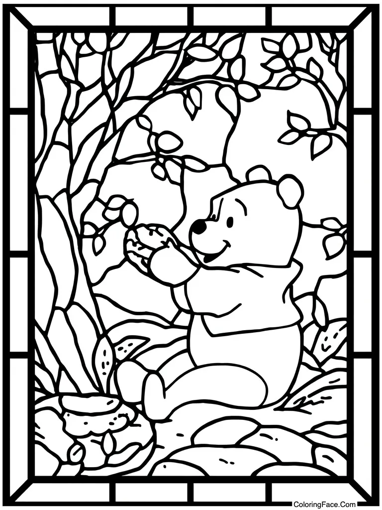 Stained glass window look