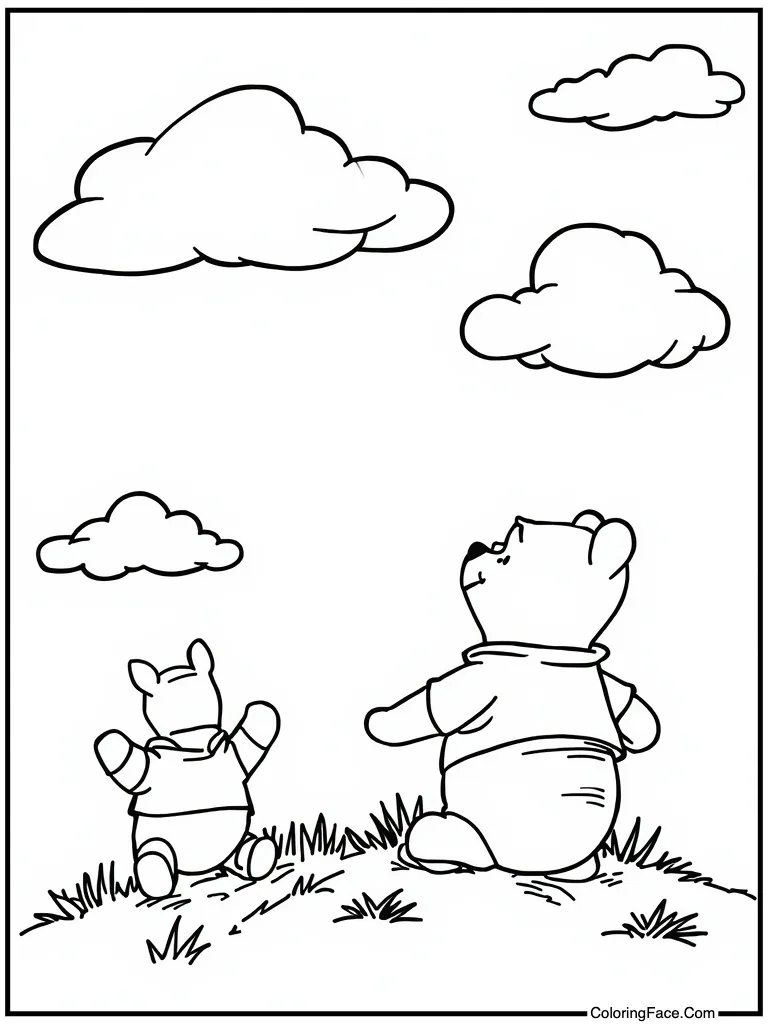 Watching clouds float by