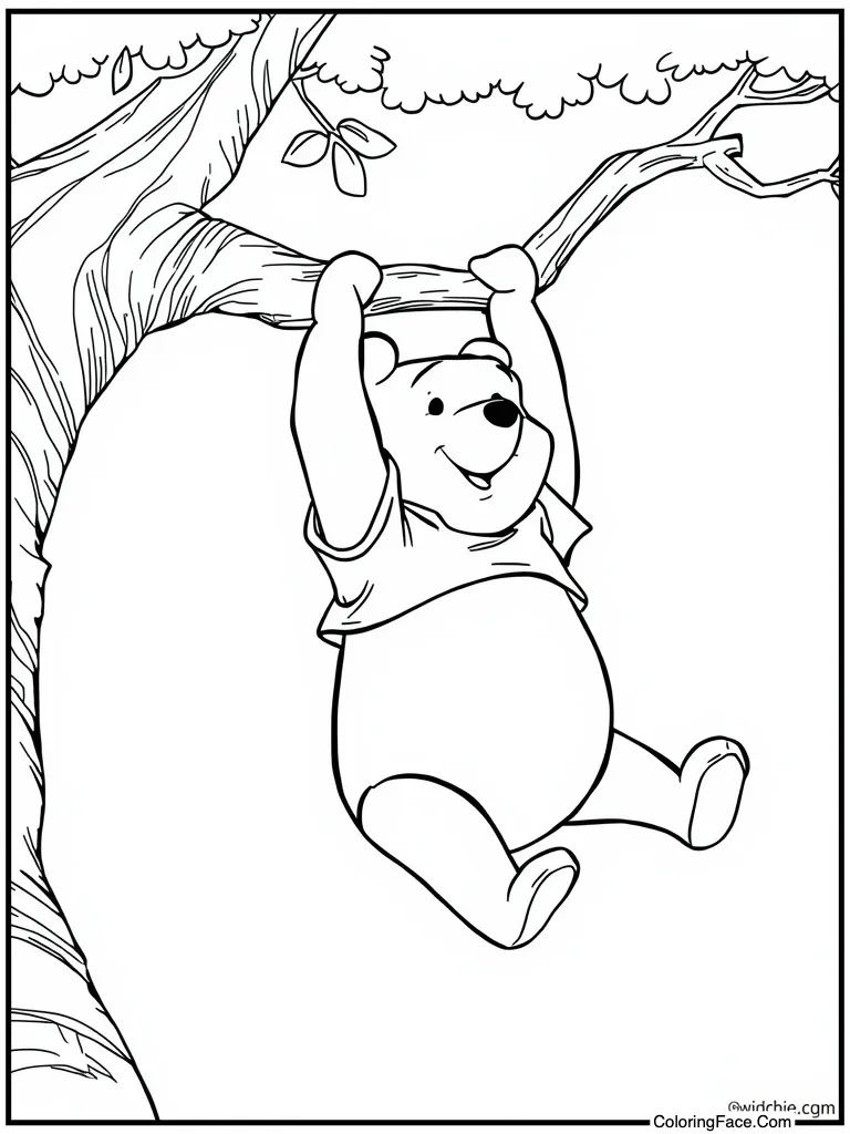 Falling from tree branch