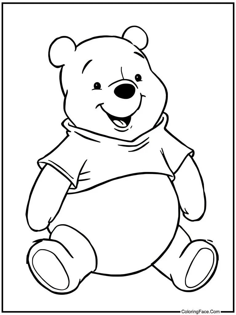 Happy bear smiling wide